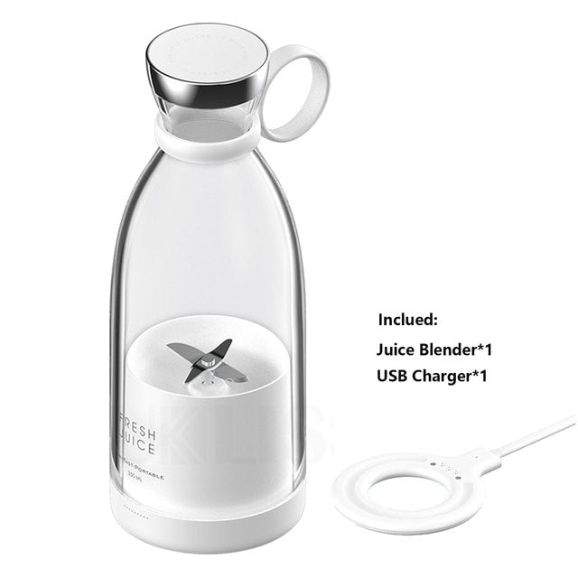 Portable Blender Juicer Bottle Mixer Electric Wireless Charge Mini Fruit Mixers Juicer Cup Blender Milkshake Juice Maker Machine